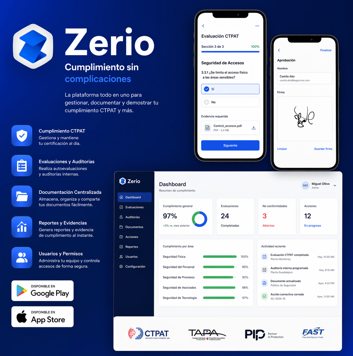 Zerio screenshot